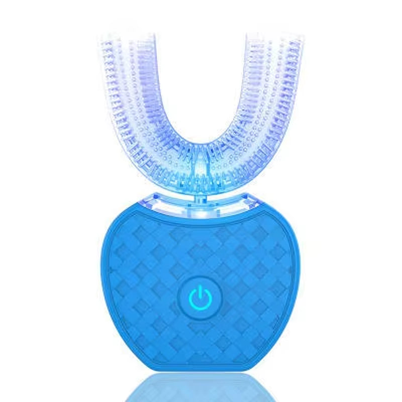 Intelligent Automatic U Type Modes Tooth Brush Sonic Electric Toothbrush USB Rechargeable Tooth Whitening Blue Light